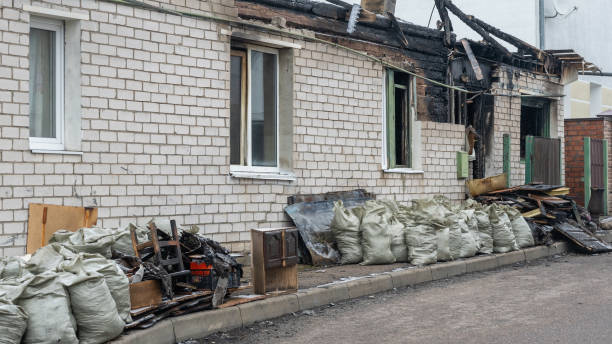 Professional Fire Damage Assessment technician working in Fountainville, PA